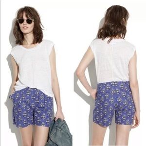 Madewell Floral Woodcut Shorts